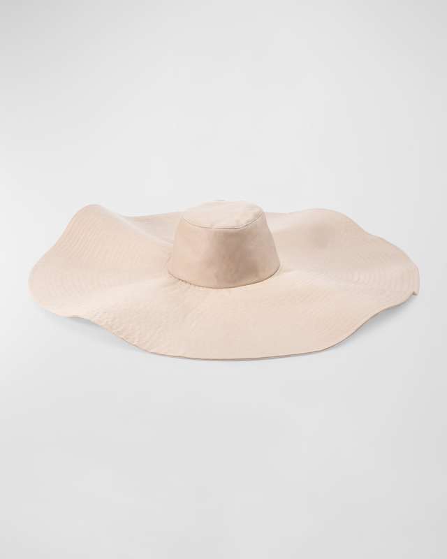 Giselle Linen Large Brim Hat
